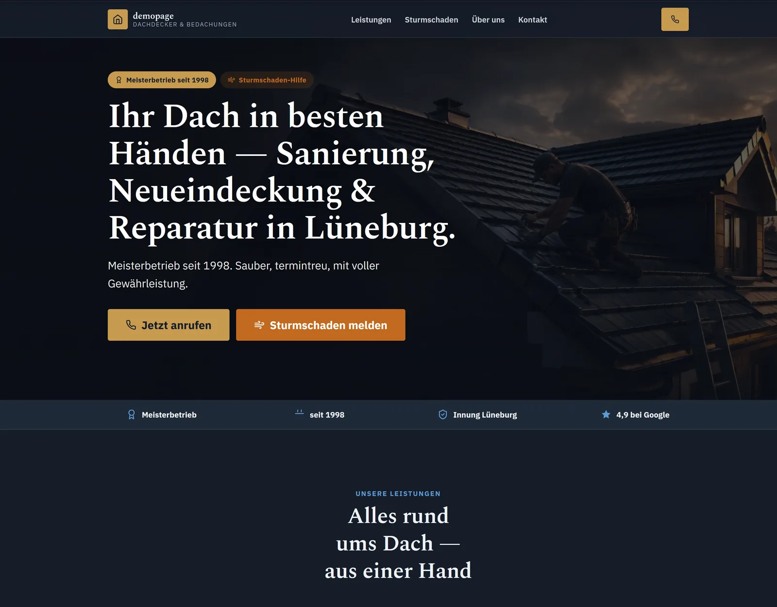 Premium · Edler, dunkler Auftritt mit goldenen Akzenten
