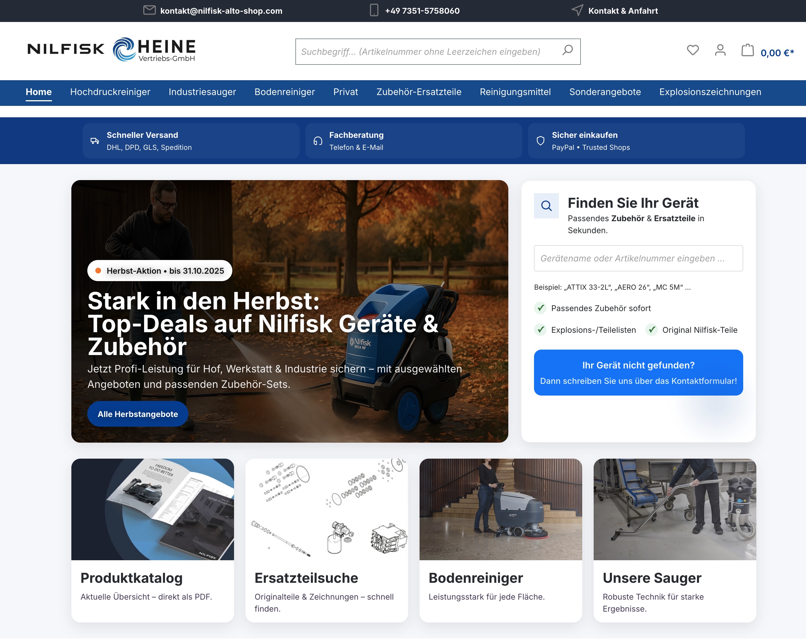 Heine Vertriebs-GmbH Screenshot