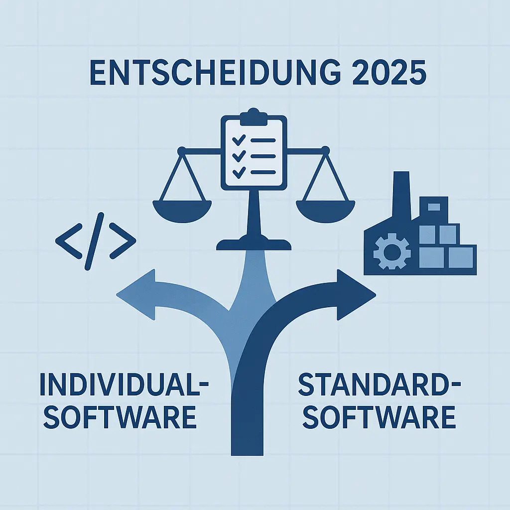 Individualsoftware vs. Standardlösung 2025: Die neue Entscheidungs­matrix